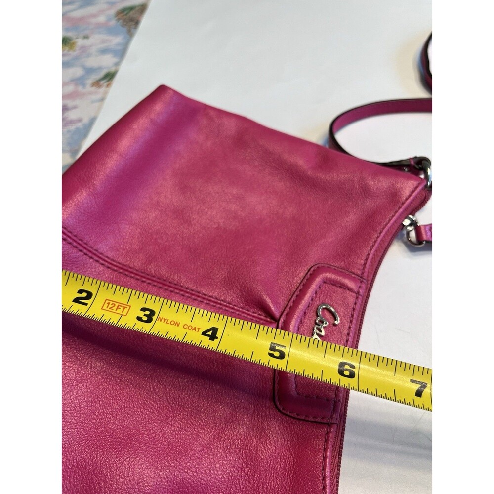 2pc Coach Pink Leather Shoulder Crossbody Handbag Purse w Matching Wallet - Picture 8 of 16